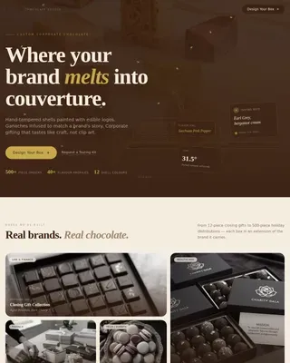 Chocolate & Confectionery Professional Website Template