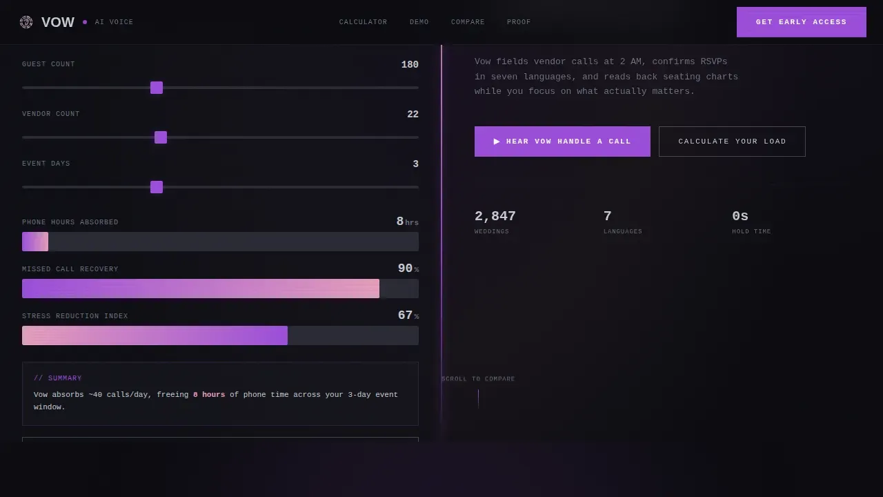 AI for Wedding Cost Calculator Website Template
