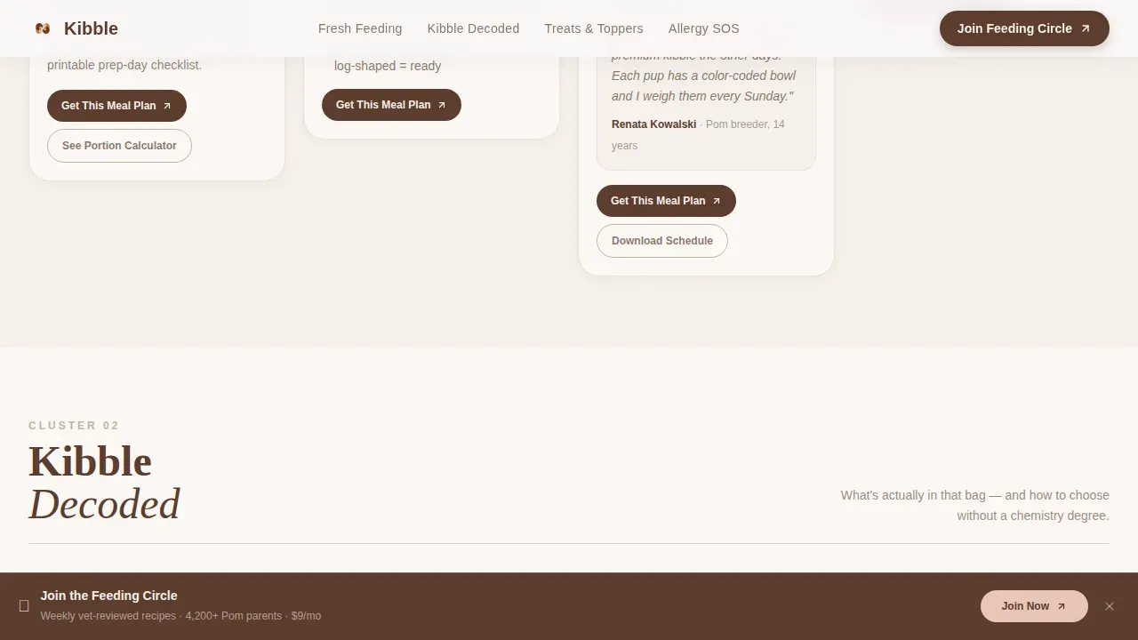 Pomeranian Blog Website Template