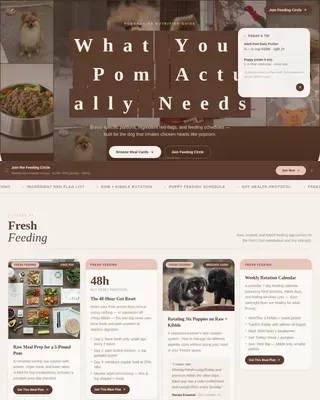 Pomeranian Blog Website Template