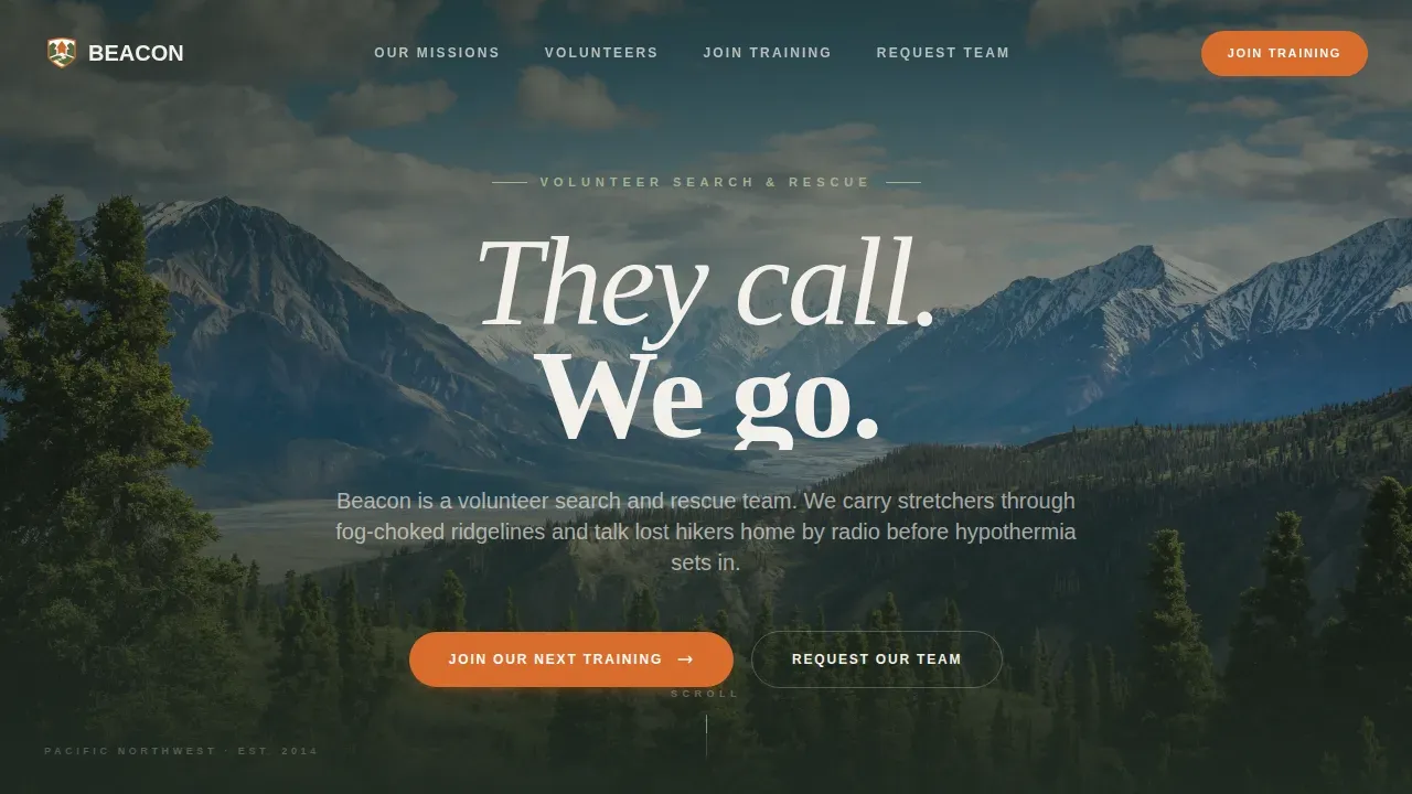 Community Emergency Response Landing Page Template