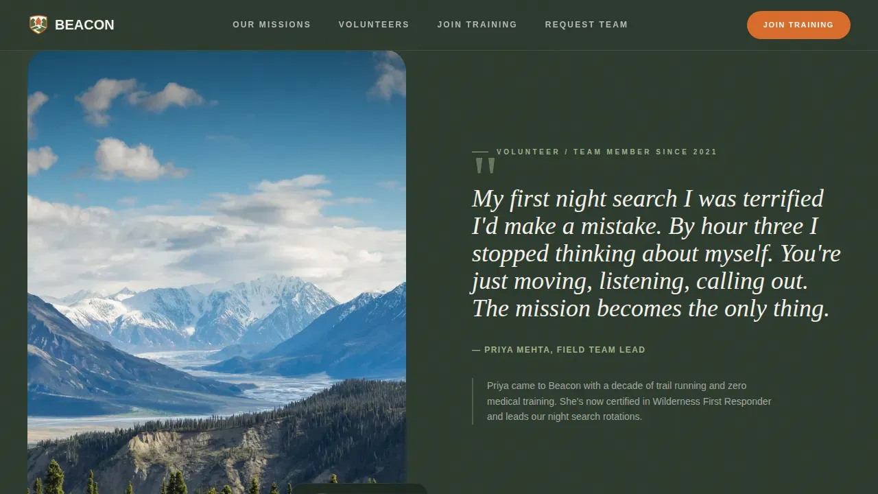 Community Emergency Response Landing Page Template