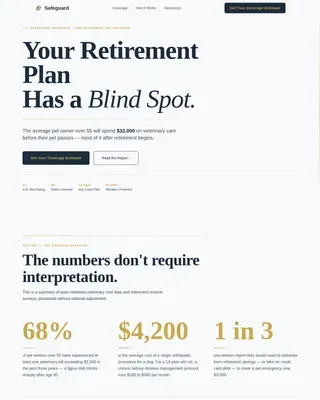 Pre-Retiree Insurance Reviews Website Template