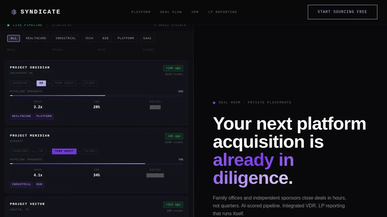 Venture Capital & Fund Reviews Website Template