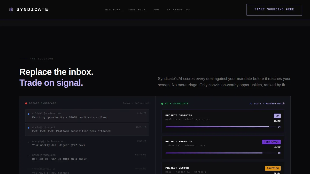 Venture Capital & Fund Reviews Website Template