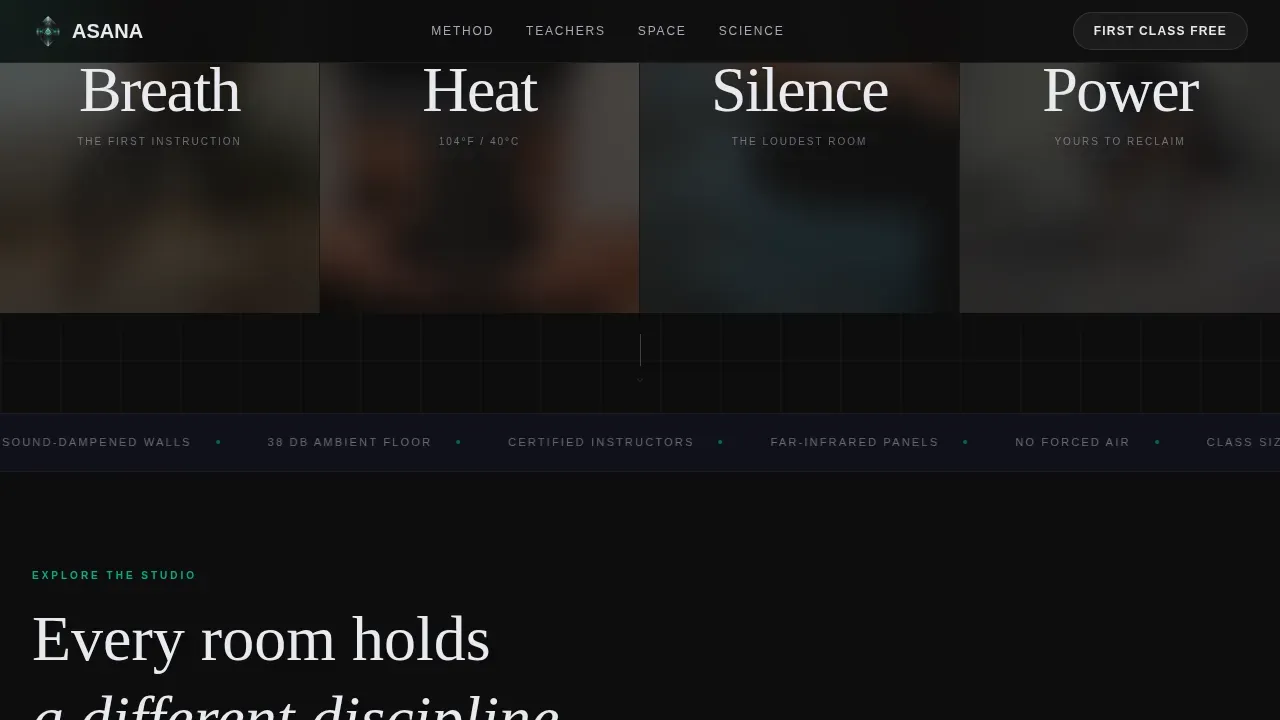 Infrared Yoga Studio Premium Website Template