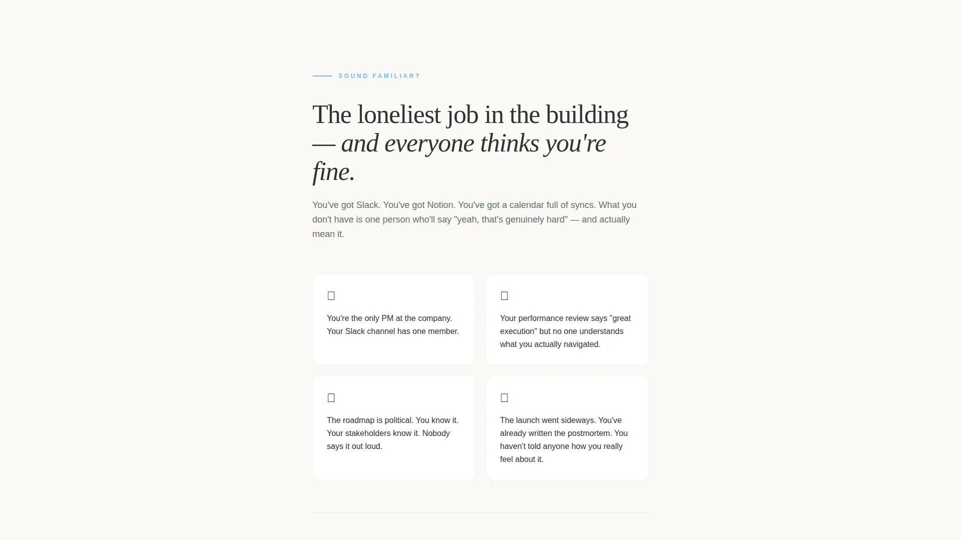 Paid Product Managers Community Landing Page Template