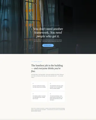 Paid Product Managers Community Landing Page Template