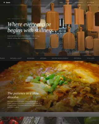 Chef & Culinary Personality Blog Website Template