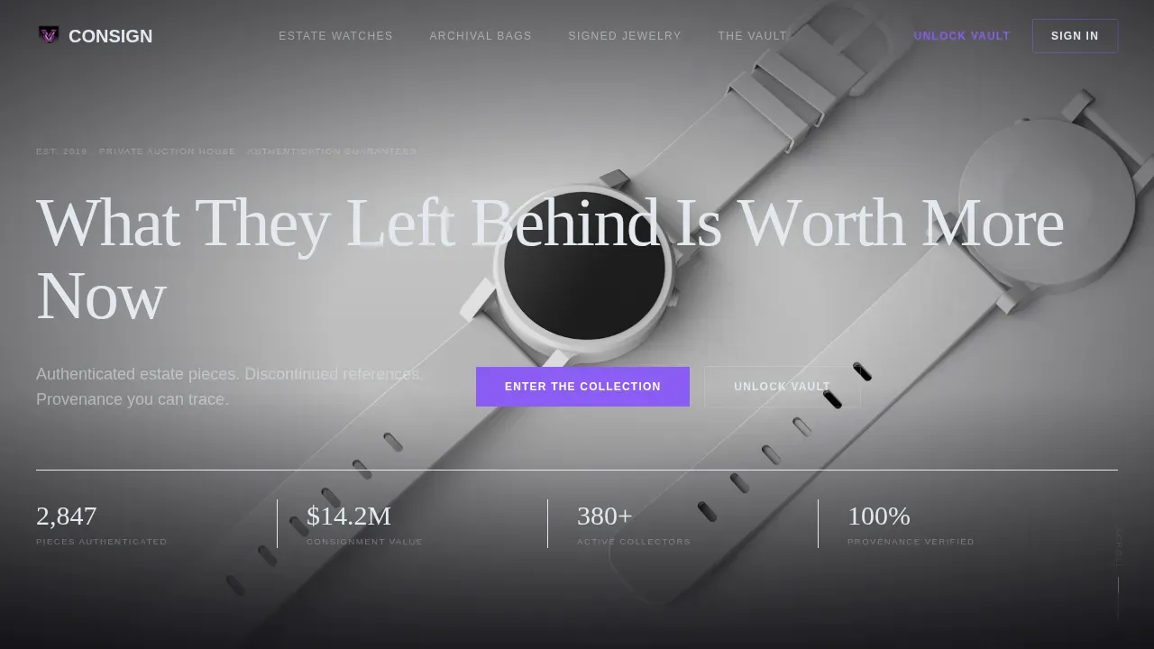 Old Money Fashion Professional Website Template