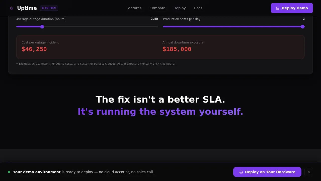 Self-Hosted Enterprise Software Professional Website Template