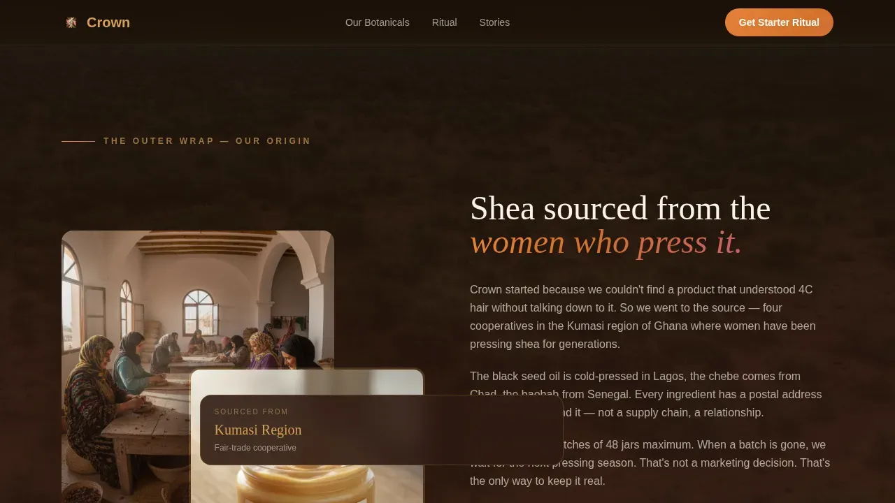 Premium Textured Hair Care | Free Website Template | Rocket