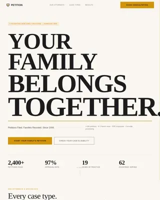 Immigration Law Professional Website Template