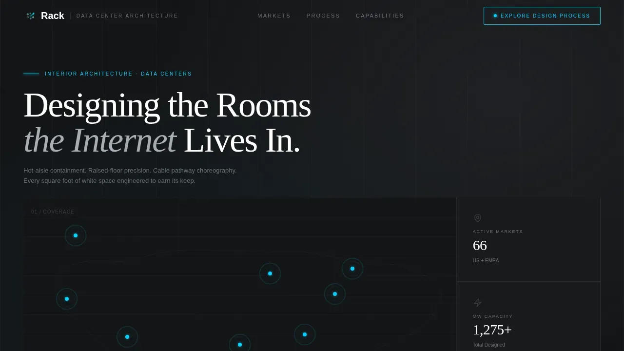 Data Center Construction Professional Website Template