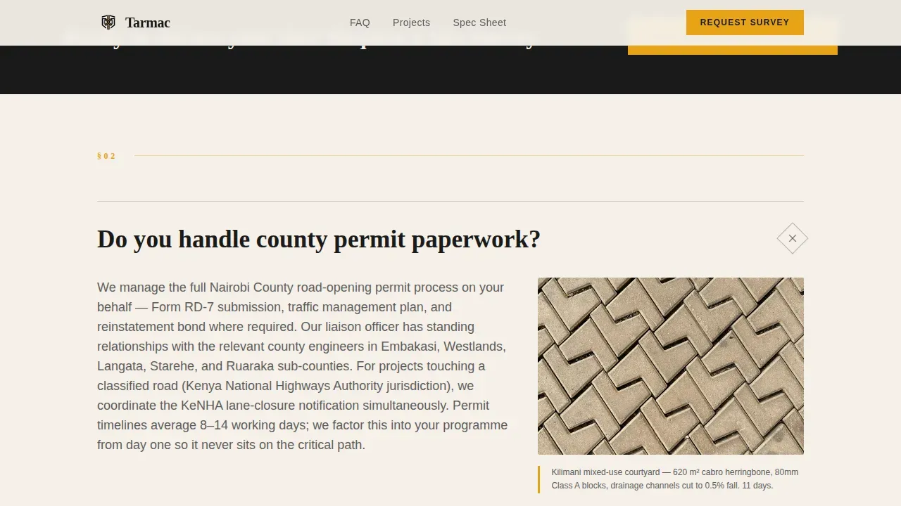 Expert Asphalt Contractor | Free Website Template | Rocket