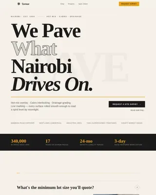 Expert Asphalt Contractor | Free Website Template | Rocket