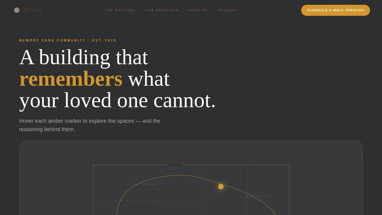 Expert Memory Care Landing Page Template