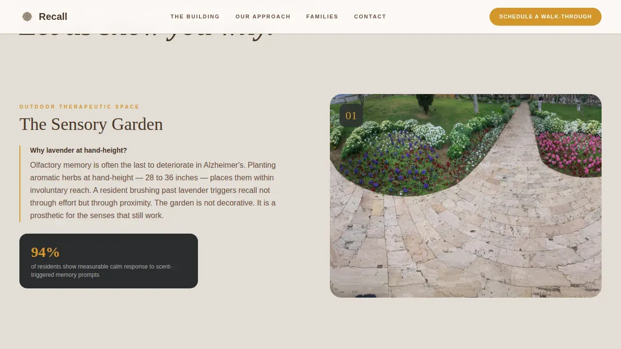 Expert Memory Care Landing Page Template