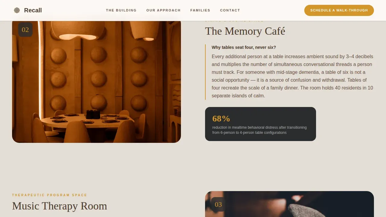 Expert Memory Care Landing Page Template