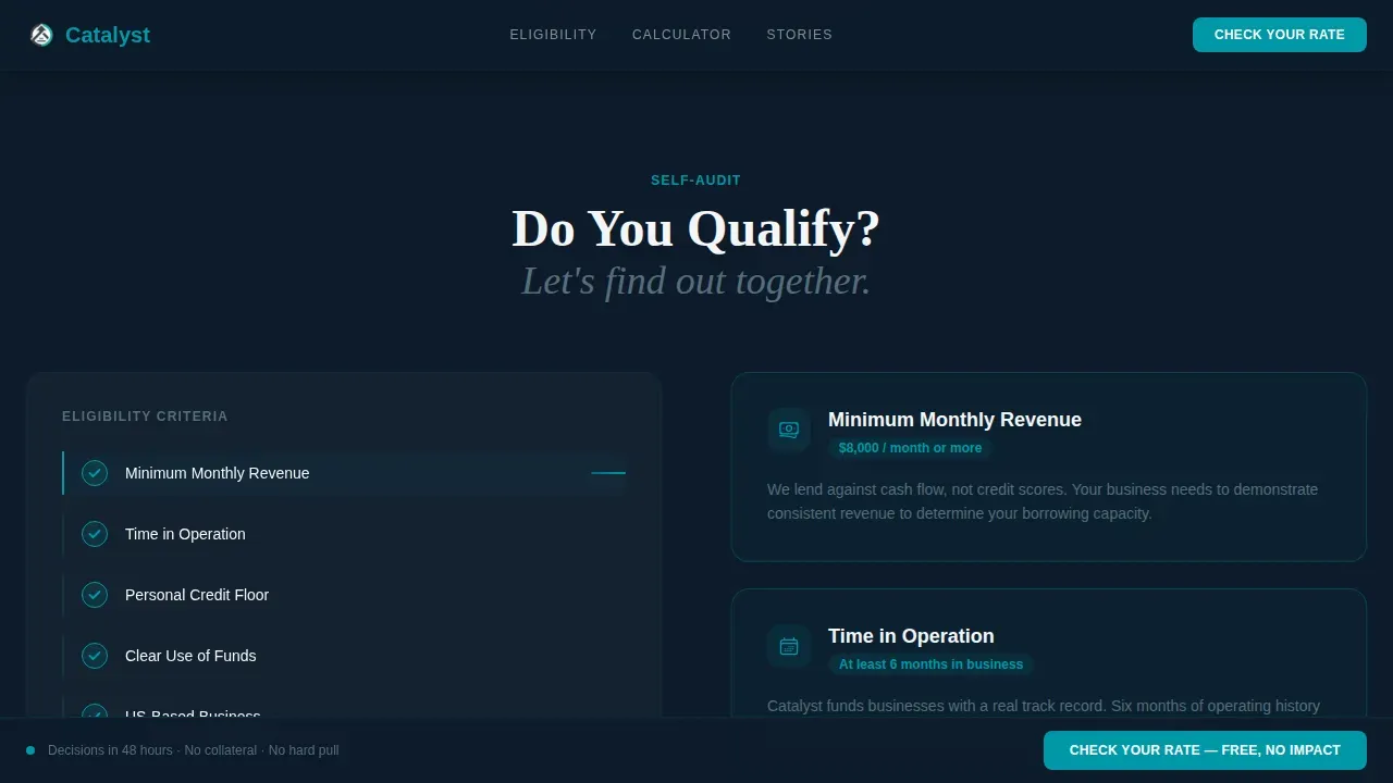 Small Business Owner Finance Cost Calculator Website Template