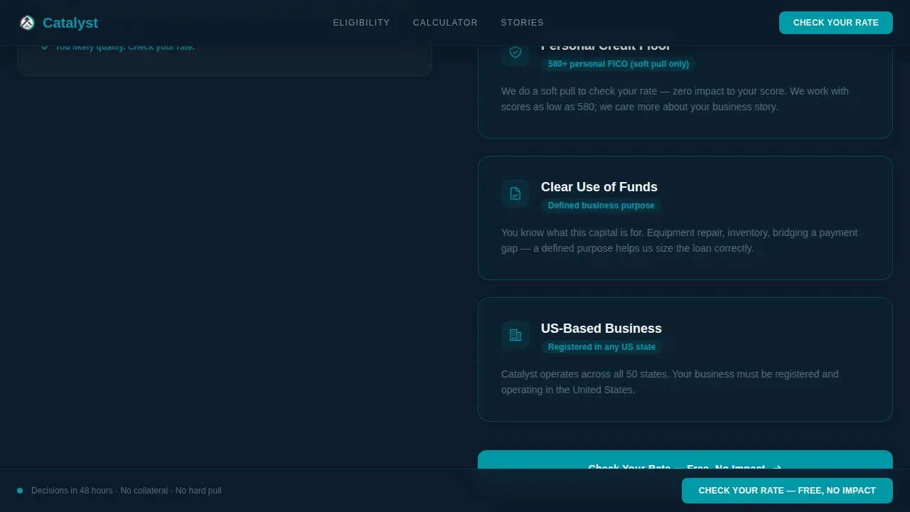 Small Business Owner Finance Cost Calculator Website Template