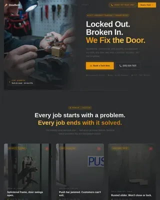 Handyman & Odd Jobs Booking Website Template