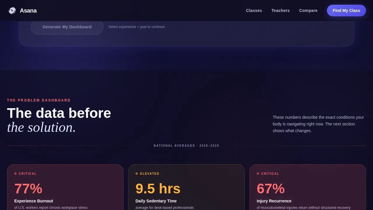 Yoga Studio Class Finder & Membership Comparison Website Template
