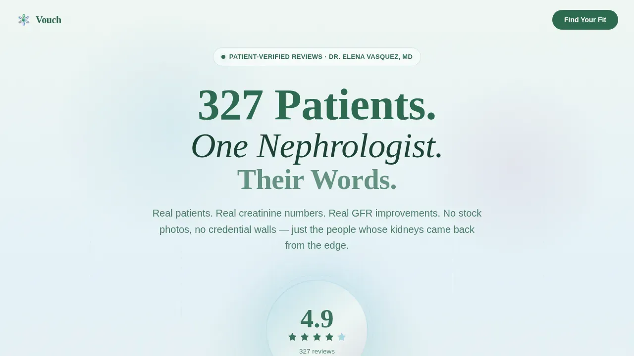 Nephrologist Booking Website Template
