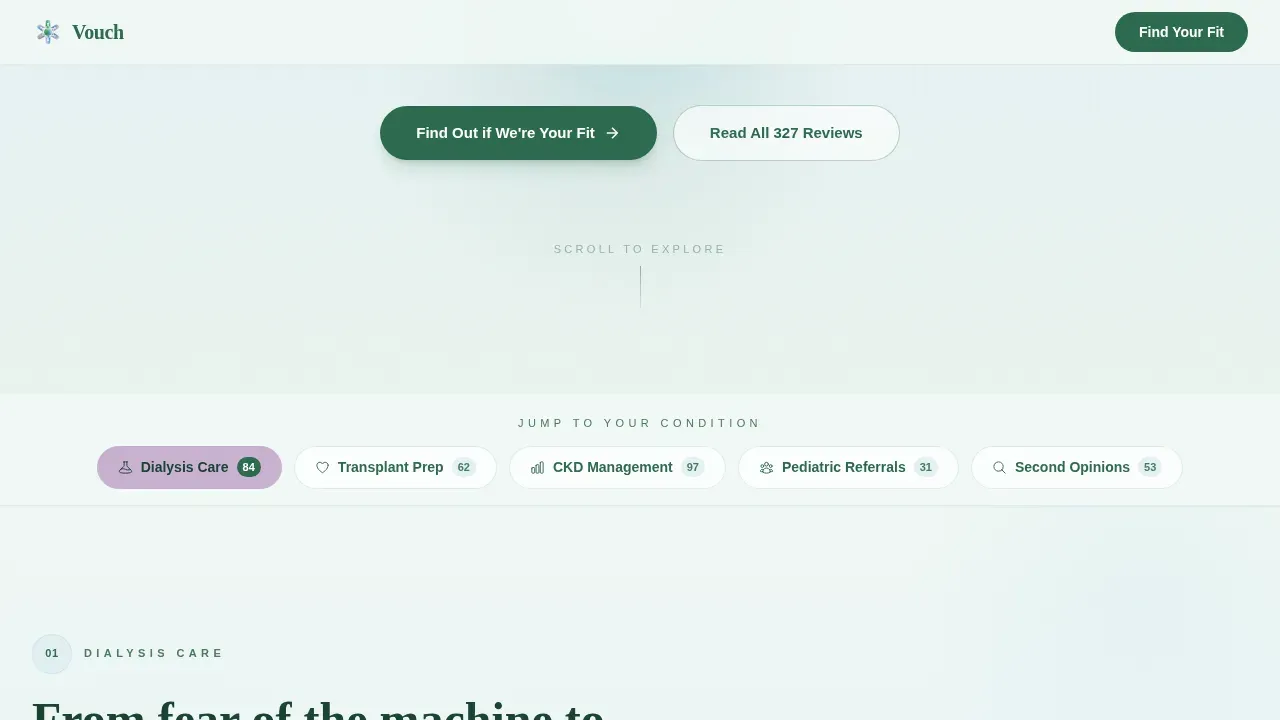 Nephrologist Booking Website Template