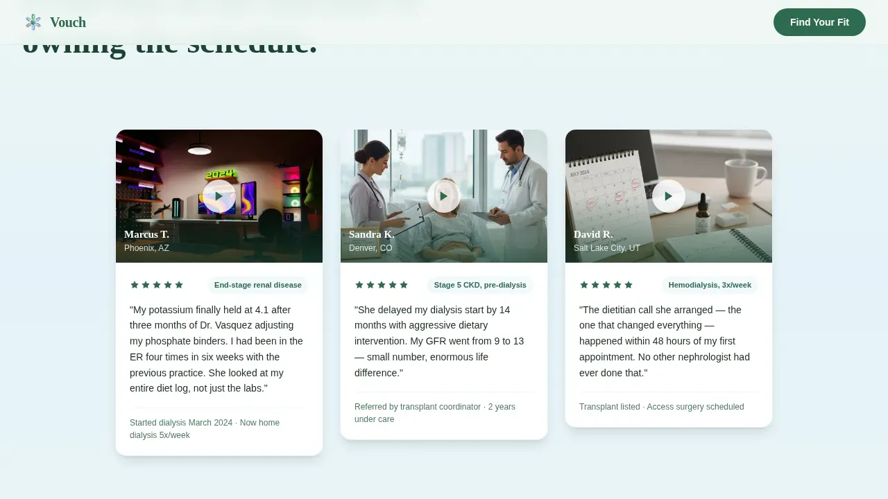 Nephrologist Booking Website Template
