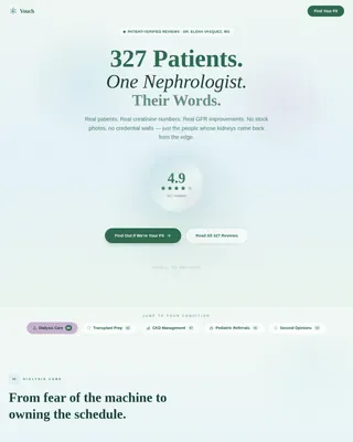 Nephrologist Booking Website Template