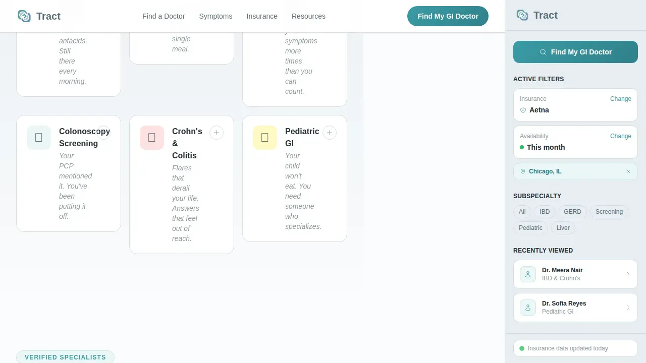GI Specialist Directory Landing Page Template
