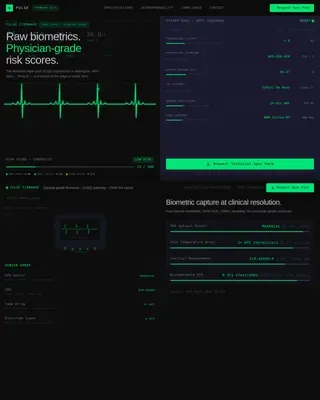 HealthTech Startup Privacy Policy Website Template