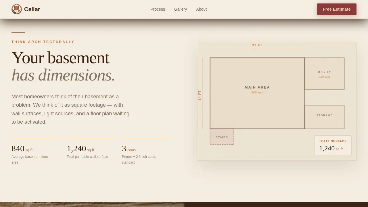 Basement Renovation Professional Website Template