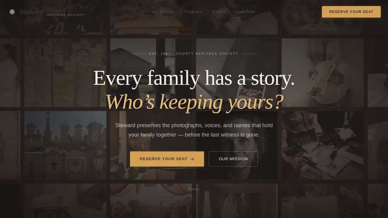 Cultural & Heritage Organization Professional Website Template