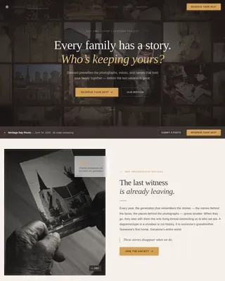 Cultural & Heritage Organization Professional Website Template