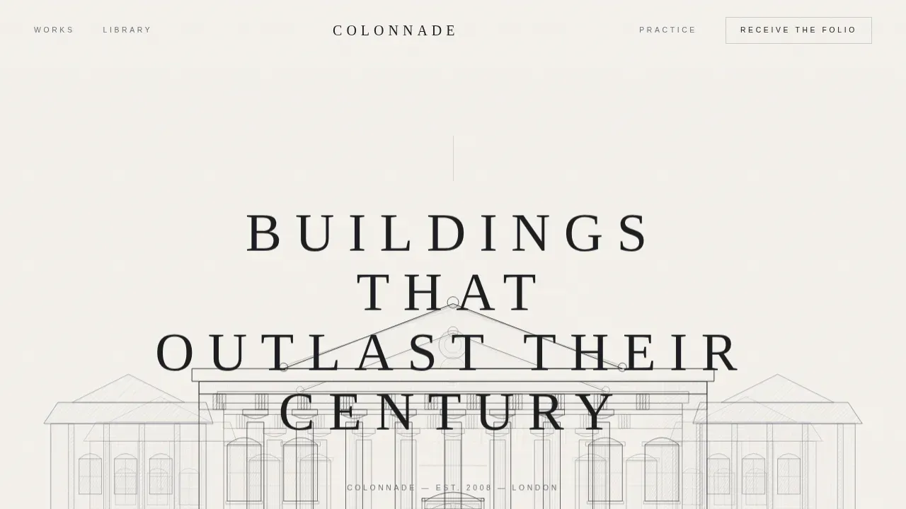 Neo-Classical Architecture Blog Website Template