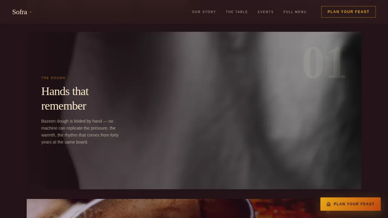 Libyan Cuisine Professional Website Template