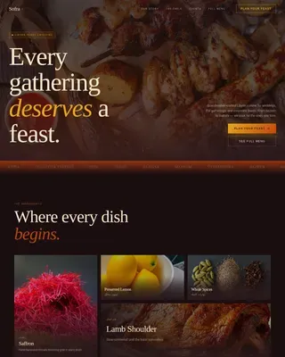 Libyan Cuisine Professional Website Template