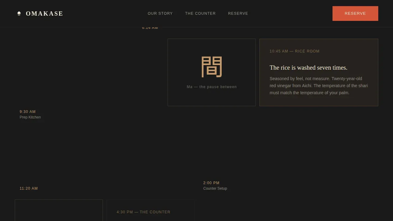 Restaurant & Dining Booking Website Template