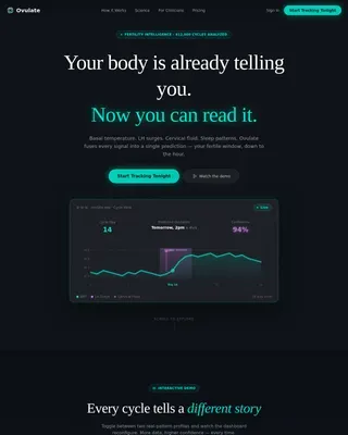 Fertility Vertical SaaS Specialist Professional Website Template