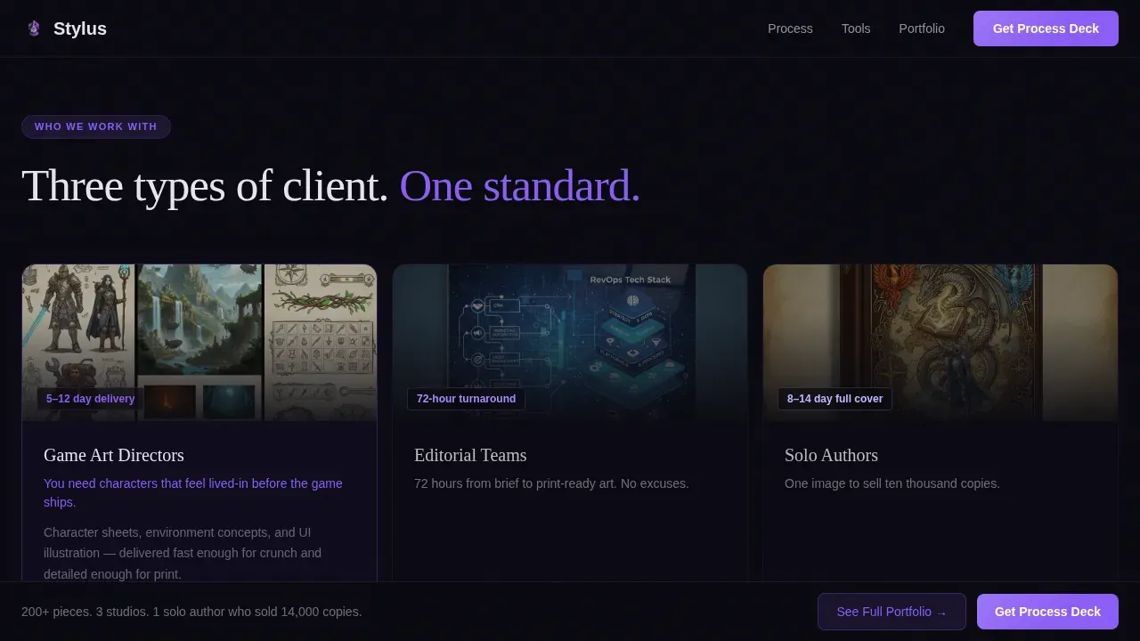 Illustration & Art Portfolio Portfolio Website Template