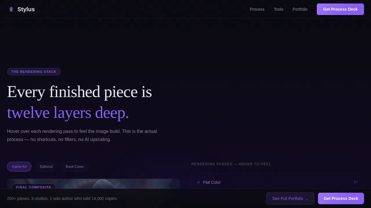 Illustration & Art Portfolio Portfolio Website Template