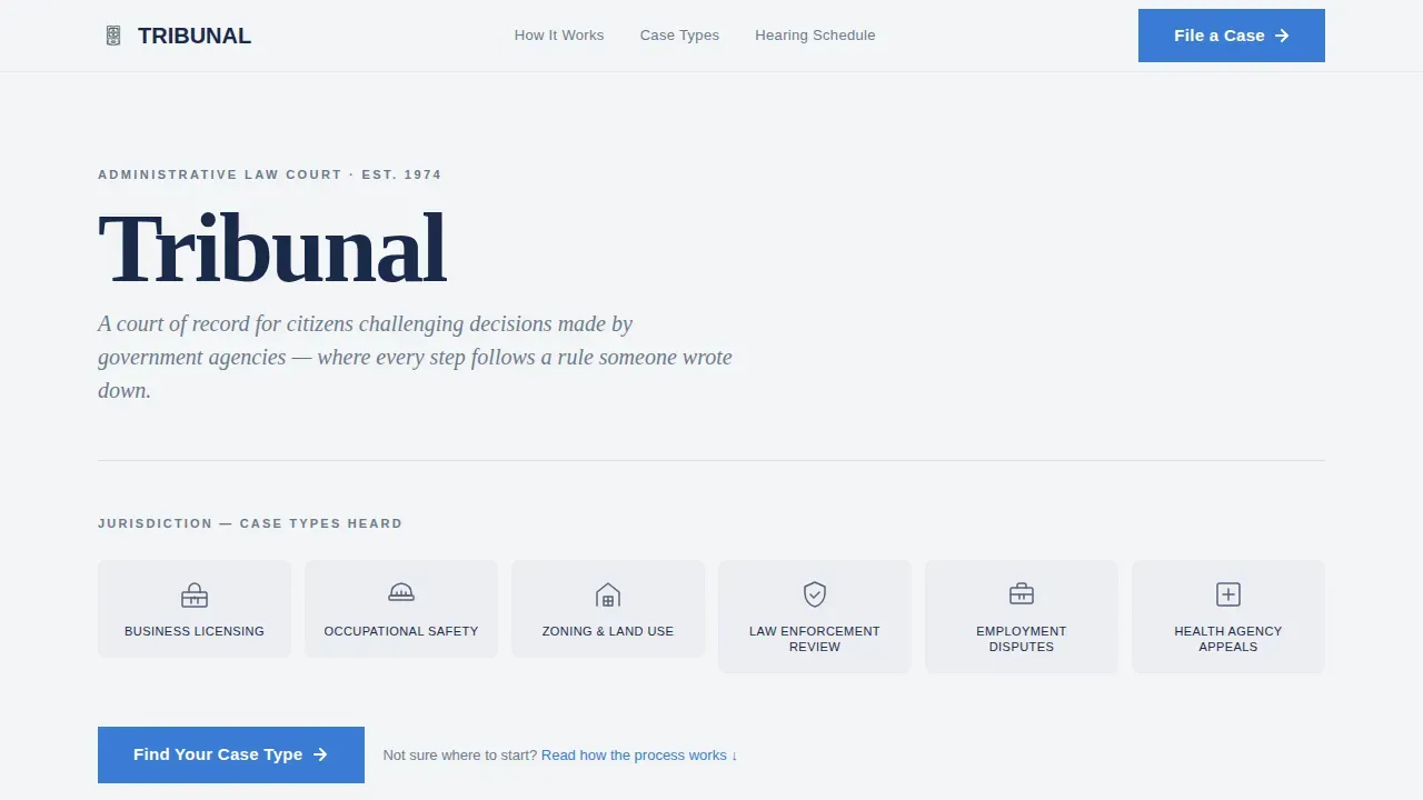 Authoritative Legal Court Landing Page Template