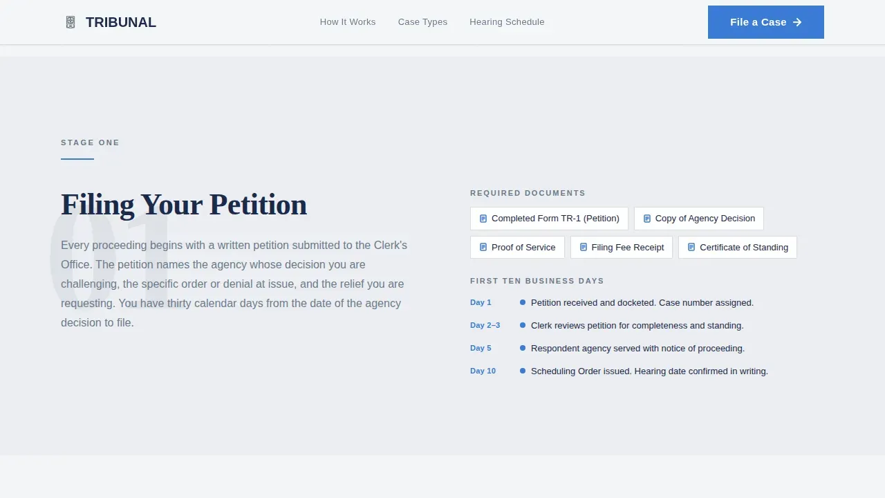 Authoritative Legal Court Landing Page Template