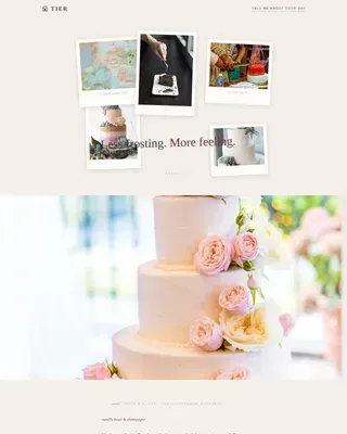Minimalist Wedding Blog Website Template