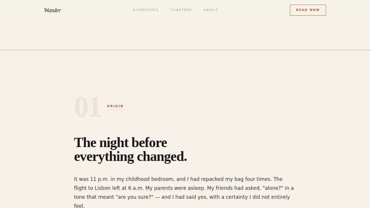 Travel Blog Blog Website Template