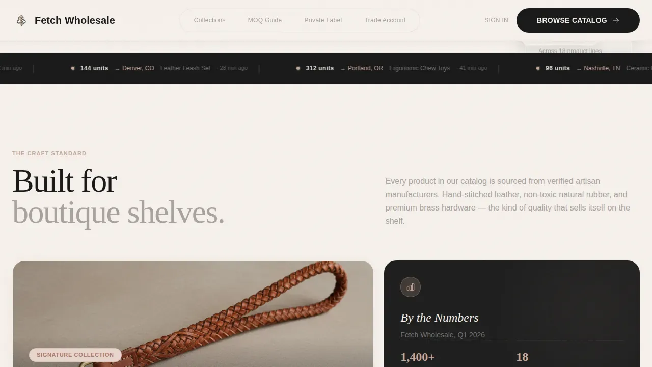 Pet Accessories & Toys Store Professional Website Template