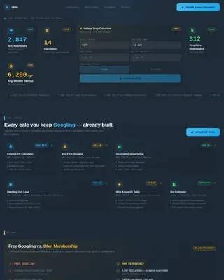 Electrical Digital Presence Pricing Website Template