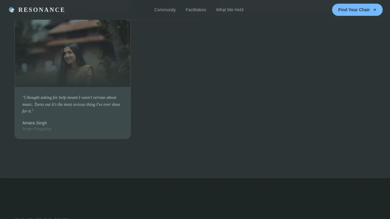 Musicians Community Reviews & Testimonials Website Template